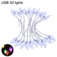 thumbnail image 1 of Frogued String Light Ghost Shape Festival Decoration 10/20/40 LEDs Halloween Fairy Lamp Ornament for Home, 1 of 10