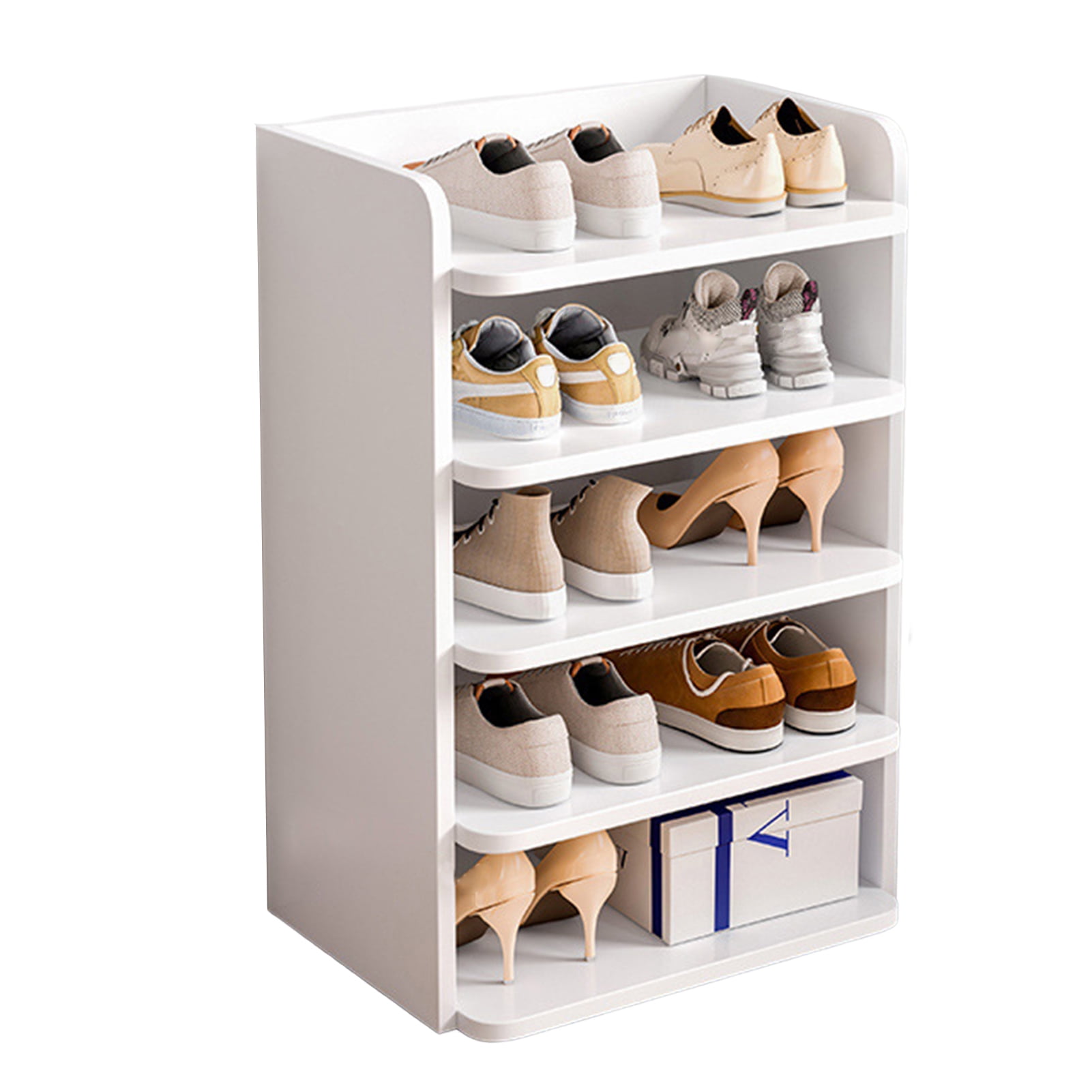 Frogued Sturdy Shoe Rack Stable Minimalistic Narrow Threedimensional