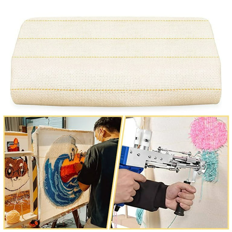 Frogued Tufting Cloth Tear DIY Easy to Cut Punch Needle Monk Cloth Fabric  Handmade Accessories for Sewing (100cm) 