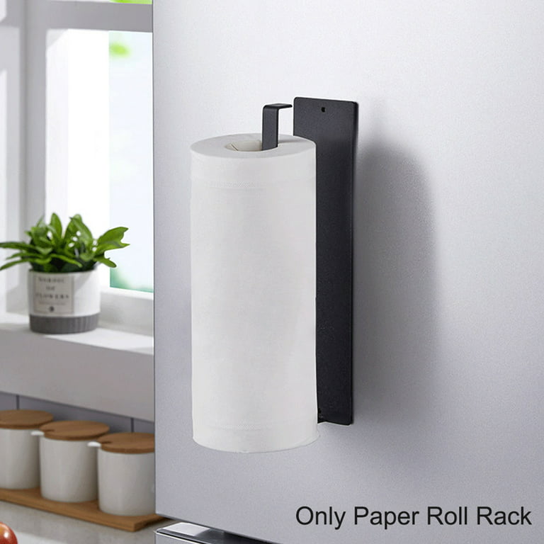 Magnetic Paper Towel Holder, Black