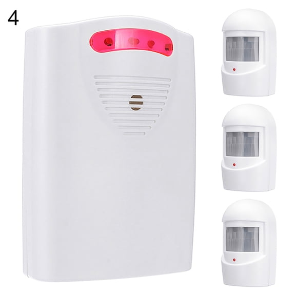 Frogued Wireless Driveway Alarm Alert System Security Garage Intruder PIR Motion Sensor (1Pc Alarm + 3Pcs Sensor)