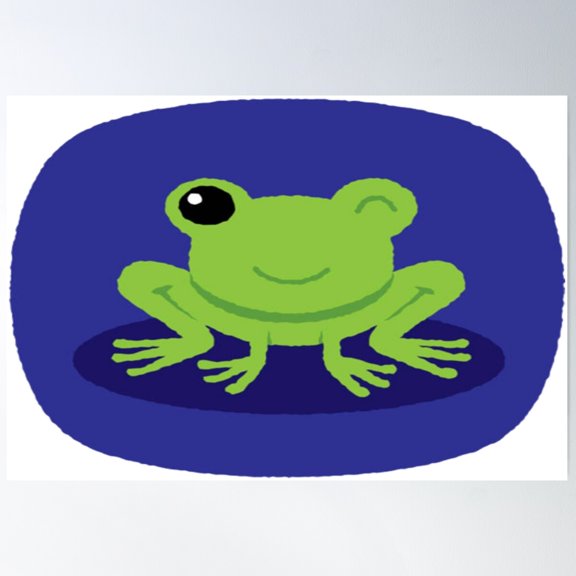 Frogy Poster Wall Art, Modern Wall Decor For Living Room Bedroom, 8x12 UNFRAMED