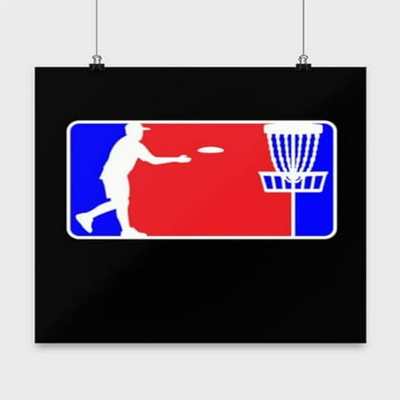 Frolfing Art Print - Disc Golf Enthusiasts - 13x13 Poster Print - Sports Decor