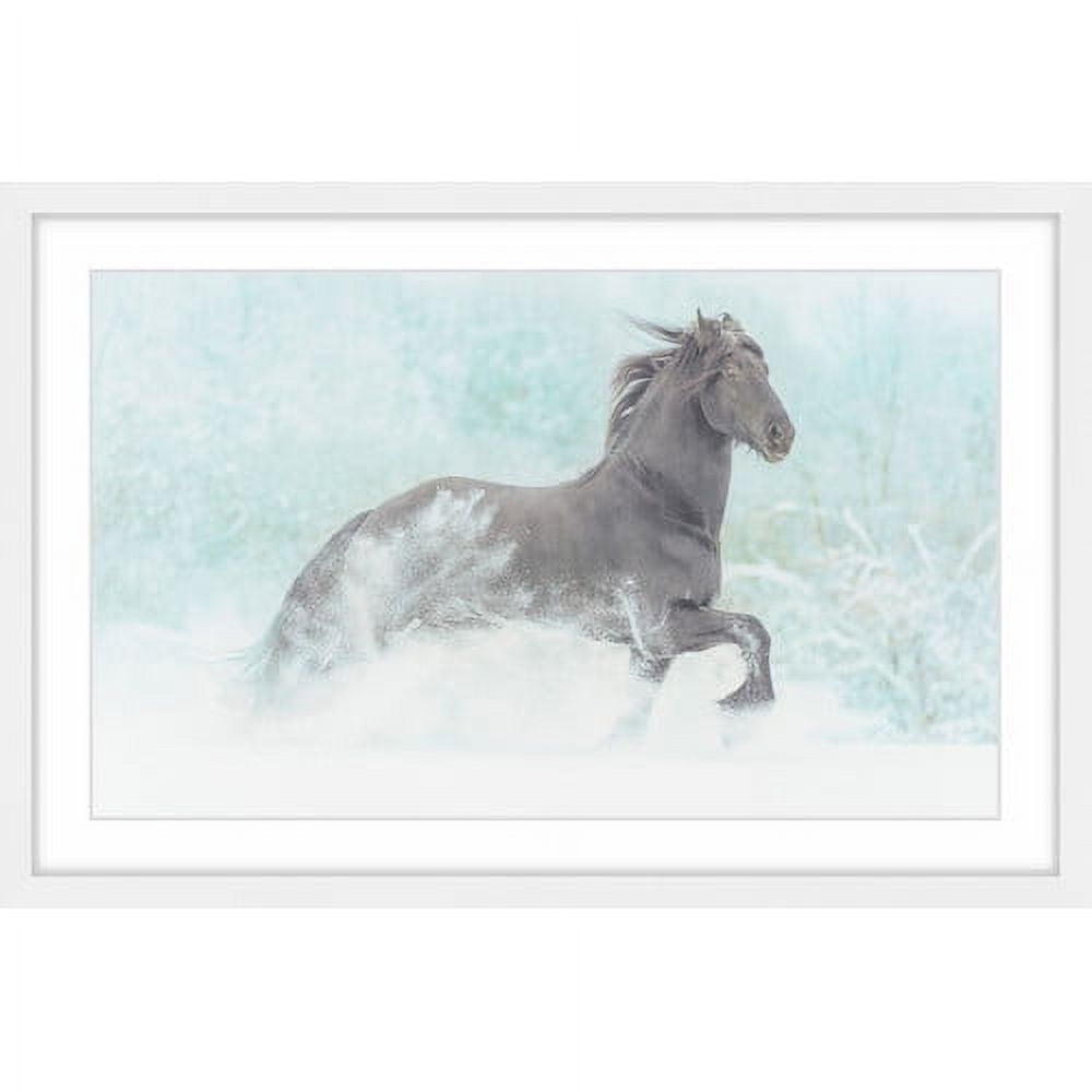 "Frolicking Equus" Framed Painting Print