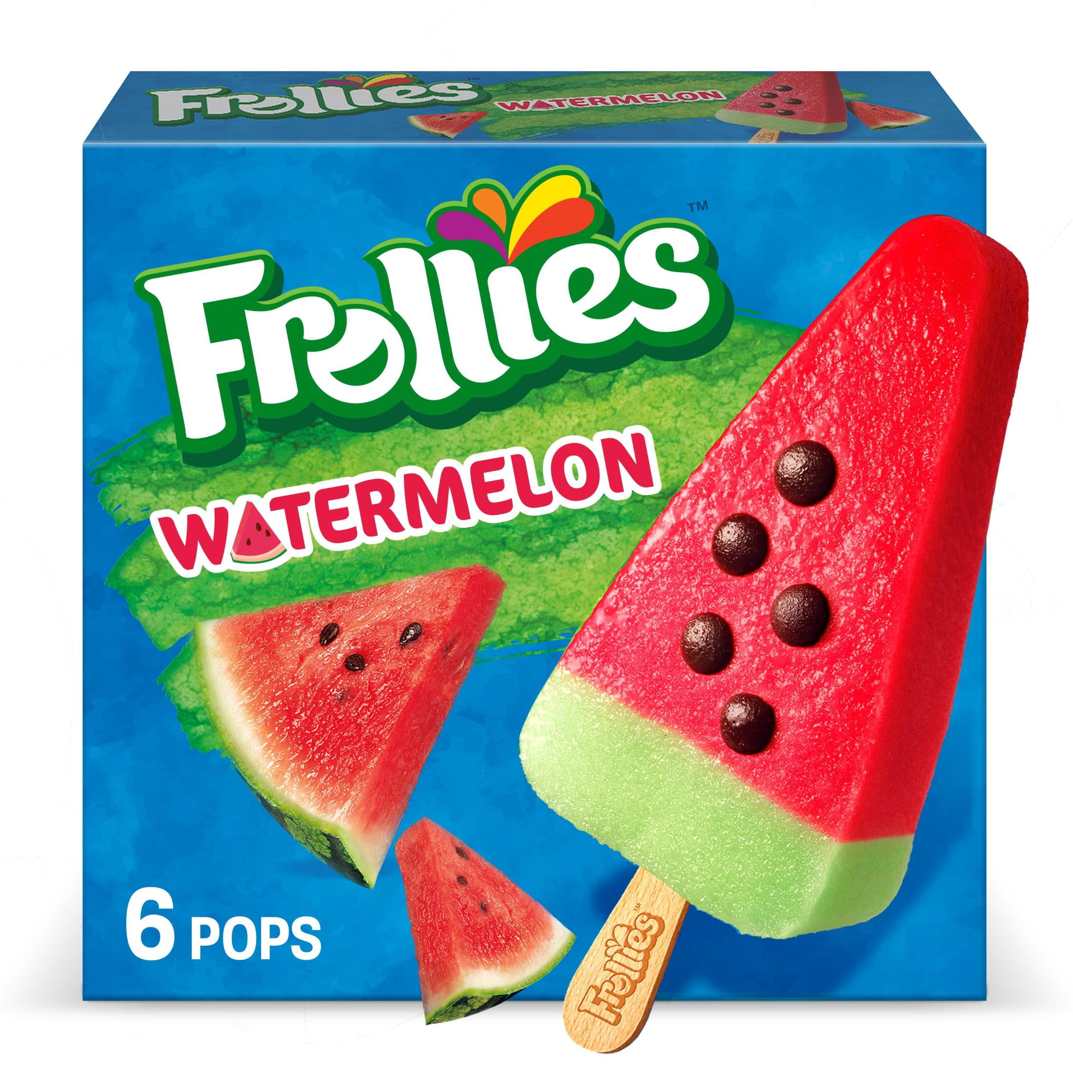 Frollies Watermelon Fruity Ice Pops, 6 Count