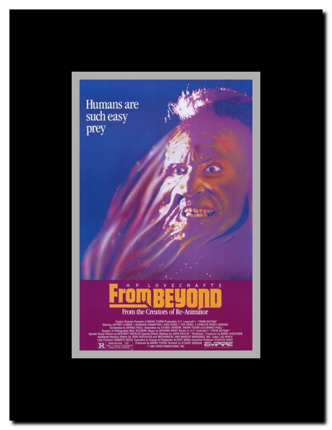 From Beyond Framed Movie Poster