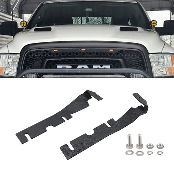 From China Ditch Hood Hinge Light Brackets for 2009-2018 Dodge Ram 1500 2500 3500 Auxiliary Offroad LED Pod Work Light Side Mounting Bracket