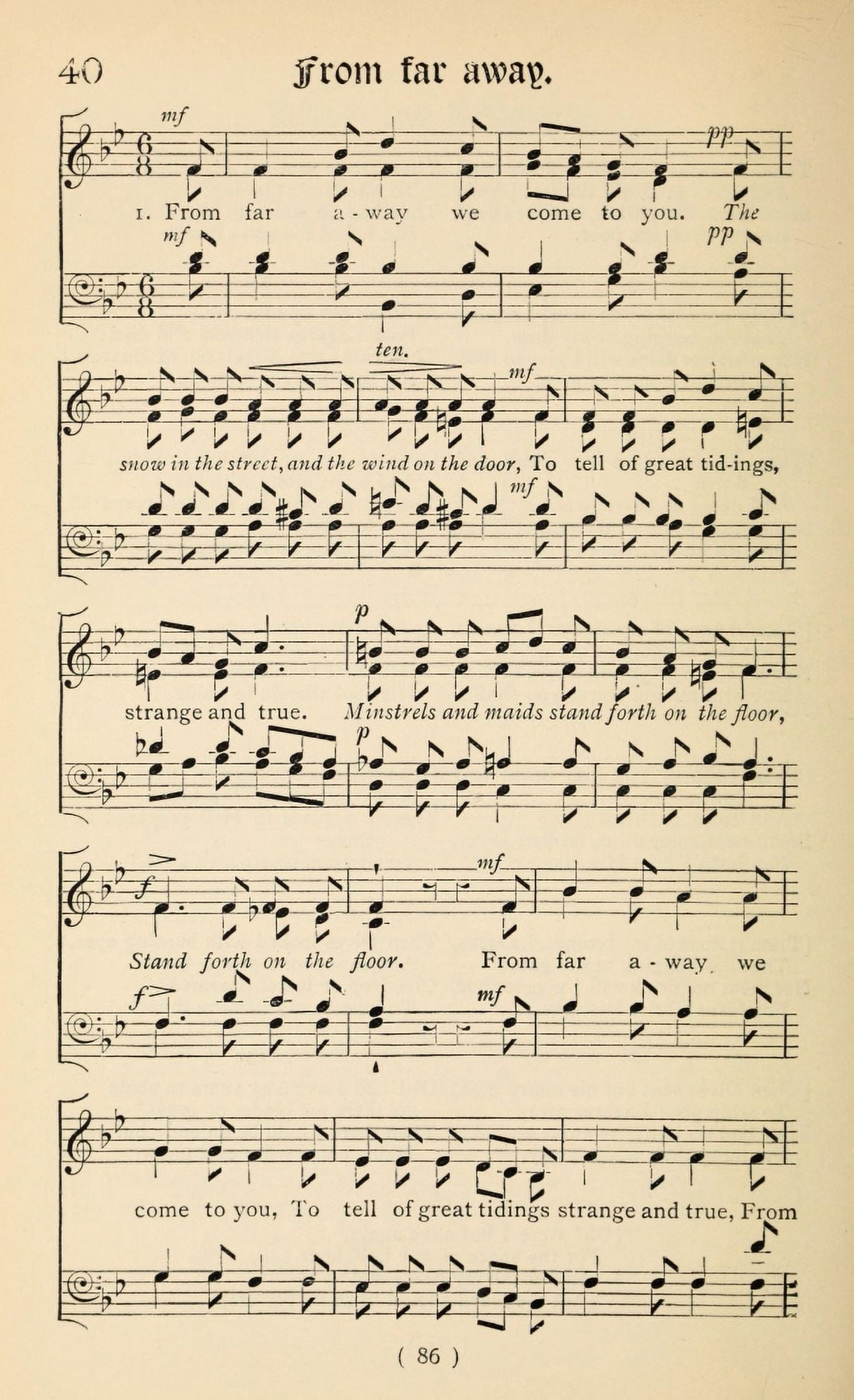 From Far Away 1 Christmas Carols New & Old 1850 Canvas Art - (18 x 24)