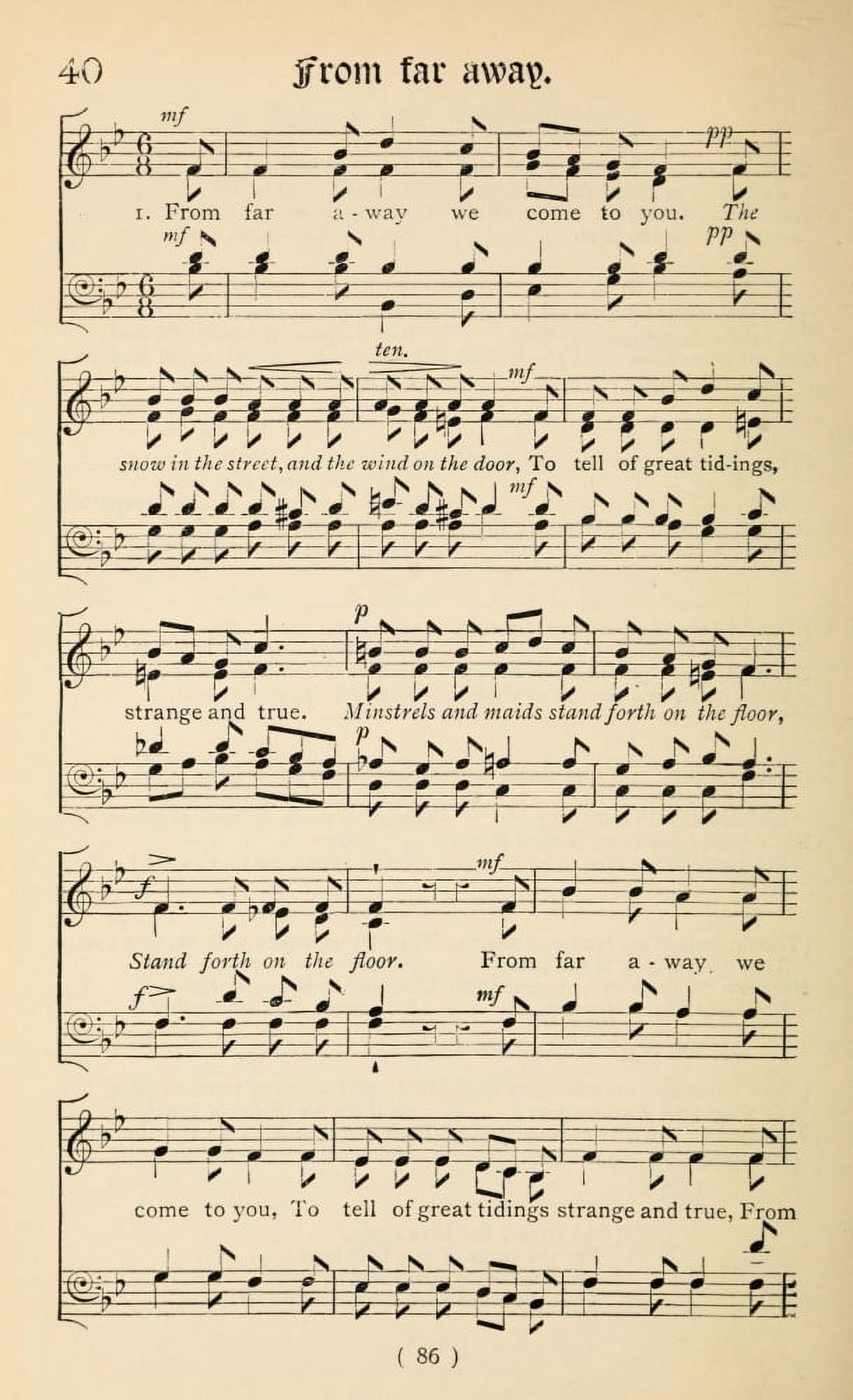 From Far Away 1 Christmas Carols New & Old 1850 Canvas Art - (24 x 36)