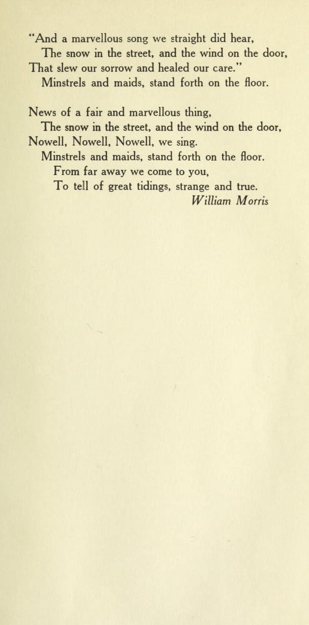 From Far Away 2 Christmas in Poetry 1922 Canvas Art - William x-Morris (24 x 36)