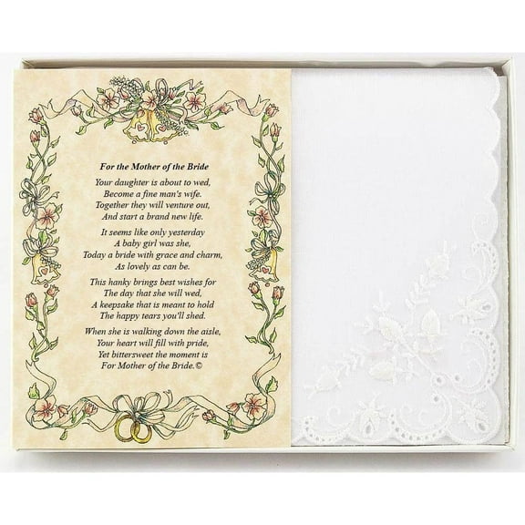 From Friend or Family to the Mother of the Bride Wedding Handkerchief