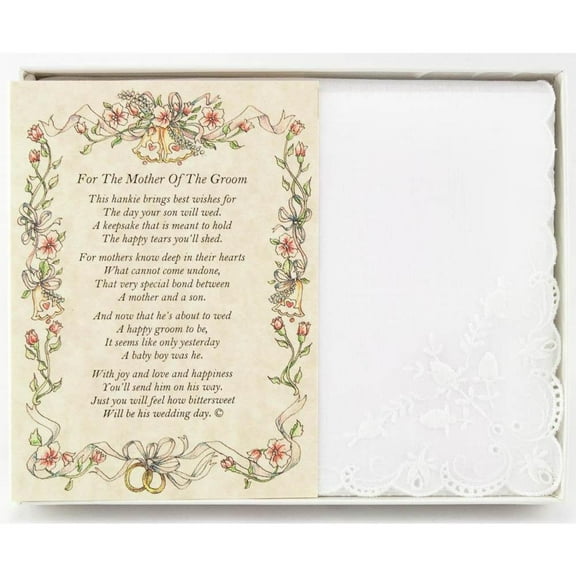 From Friend or Family to the Mother of the Groom Wedding Handkerchief