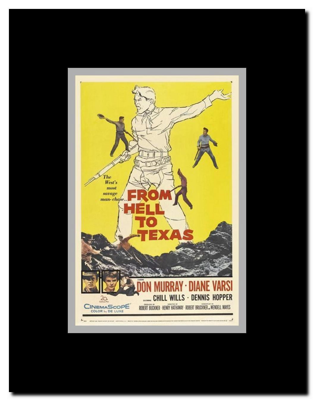 From Hell to Texas Framed Movie Poster