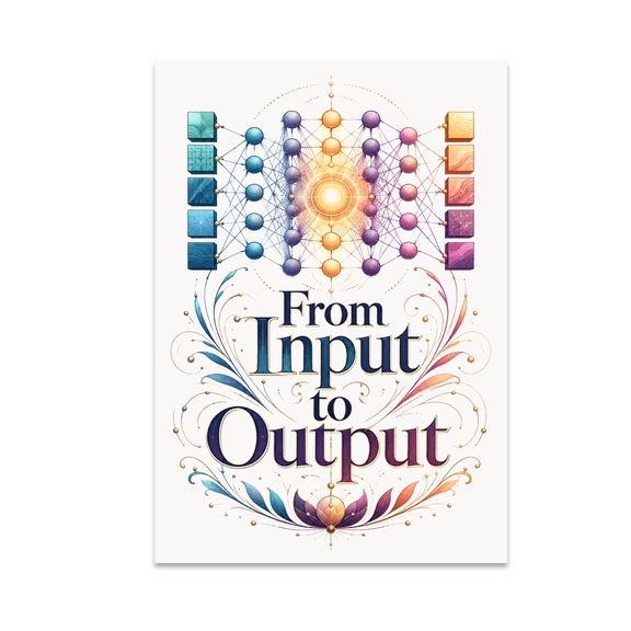 From Input to Output Neural Networks Art - Tech Enthusiast - 13x19 Poster Print