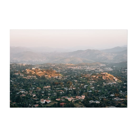 From Mount Helix 02 - La Mesa California Photography Landscape Scenic Nature Rural Mountain Sunset Travel Poster Unframed Wall Art Print 4 x 6 inches
