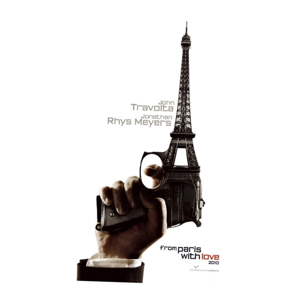 From Paris With Love Movie Poster 24x36 24in x36in Multi-Color Square Adults Best Posters
