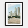 thumbnail image 1 of From Pier I 02 - Manhattan New York Photography City Skyline Architecture Boardwalk Travel Poster Black Framed Wall Art Print 6 x 8 inches, 1 of 9