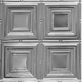 thumbnail image 1 of From Plain To Beautiful In Hours Cubism Steel (Unfinished) Tin Plated Nail Up Ceiling Tile 12 Pcs 2 ft. x 2 ft., 1 of 7