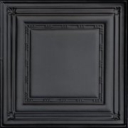 From Plain To Beautiful In Hours Eyelet Black Tin Plated Lay-in Ceiling Tile 6 Pcs 2 ft. x 2 ft.