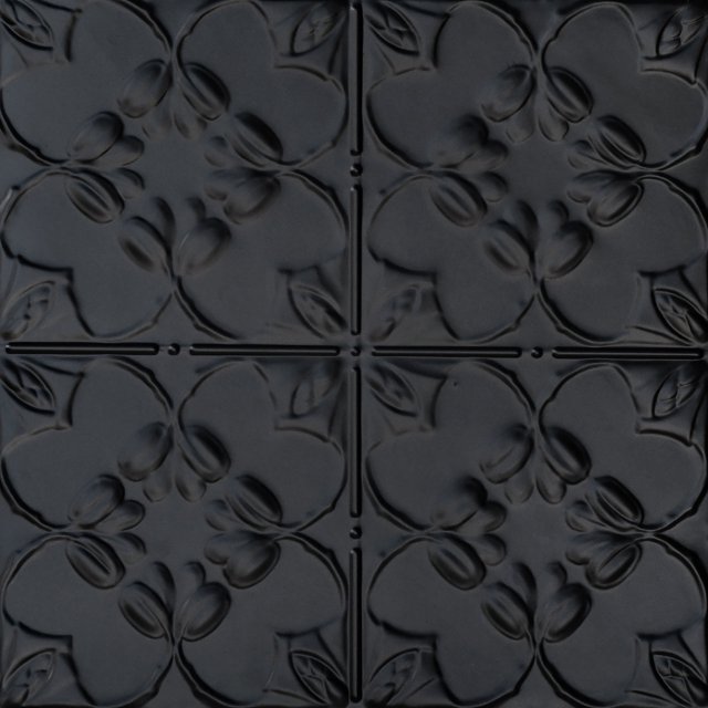 R32 Black Copper Decorative Styrofoam Ceiling Tiles – 20x20 Glue Up Tin Look – Euro-deco