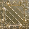 thumbnail image 1 of From Plain To Beautiful In Hours Romeo, Romeo Gold Nugget Tin Plated Nail Up Ceiling Tile 6 Pcs 2 ft. x 2 ft., 1 of 4