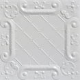 thumbnail image 1 of From Plain To Beautiful In Hours Romeo, Romeo White Tin Plated Nail Up Ceiling Tile 6 Pcs 2 ft. x 2 ft., 1 of 4