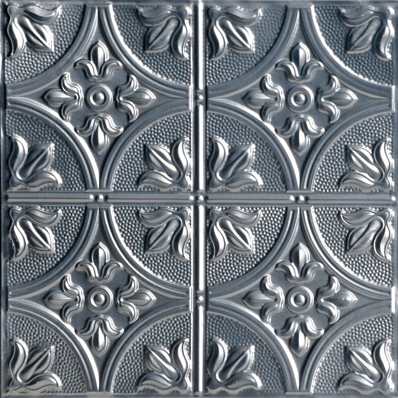 Lacquered Steel Nail-Up Tin Ceiling Tiles, 24x24, Set of 6