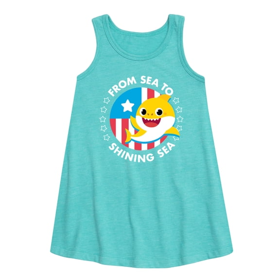 Baby Shark - From Sea to Shining Sea - Girl's Aline Dress