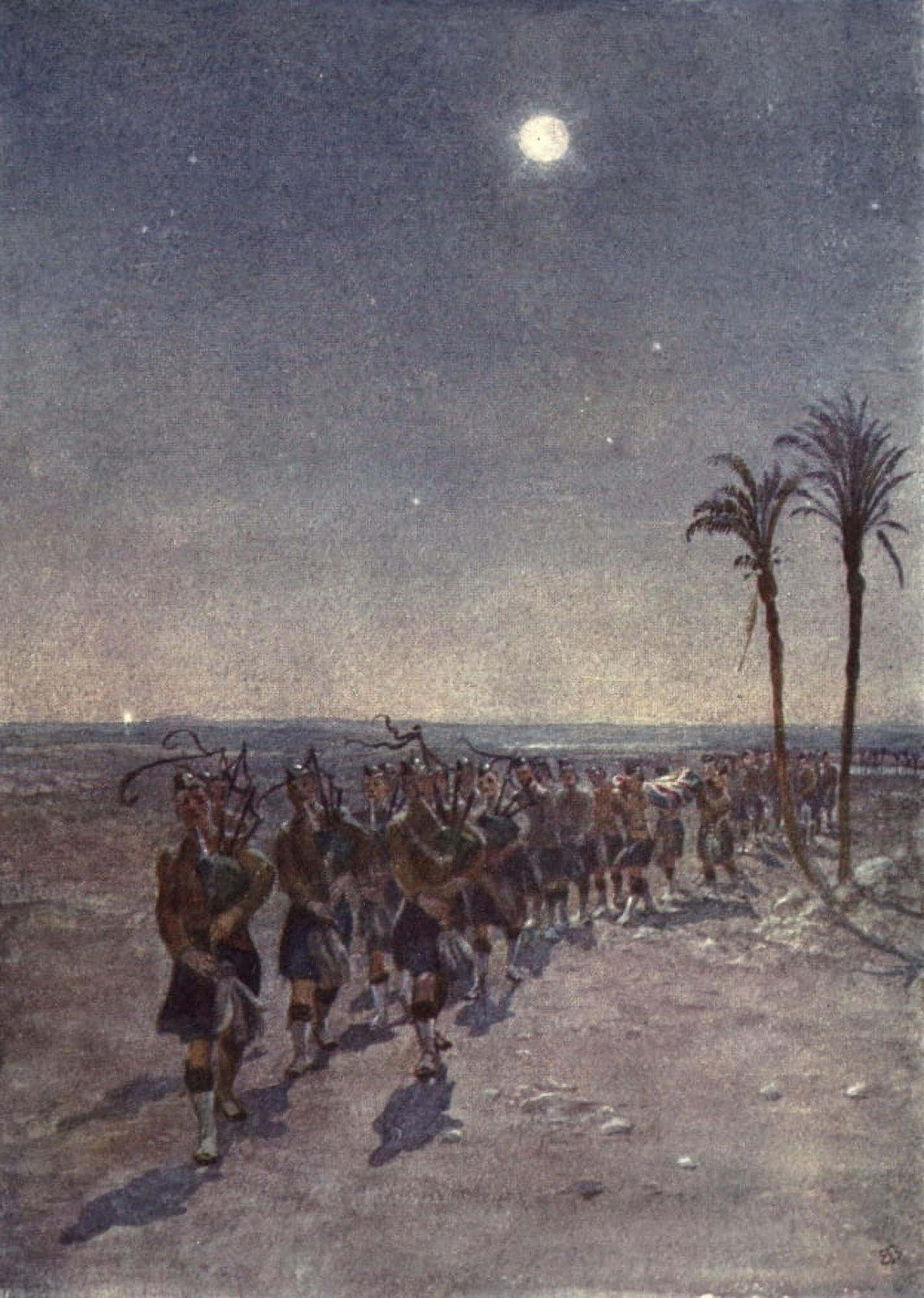 From Sketch-book & Diary 1909 A Lament in the Desert Canvas Art - Elizabeth Butler (18 x 24)