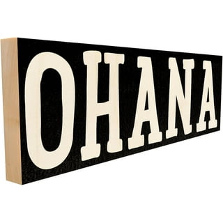 CLOMAY 4 Pieces Stitch Wall Art Decor for Bedroom, Stitch Wooden Hanging Signs for Home Decorations, Ohana Means Family Ornament for Living Room