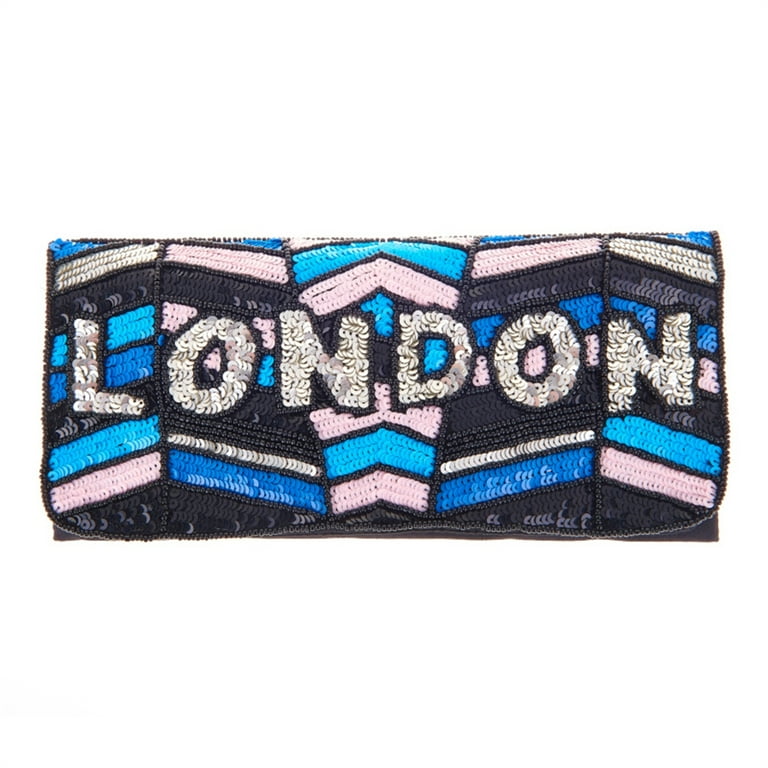 From St Xavier London Sequin Convertible Clutch Multi Walmart