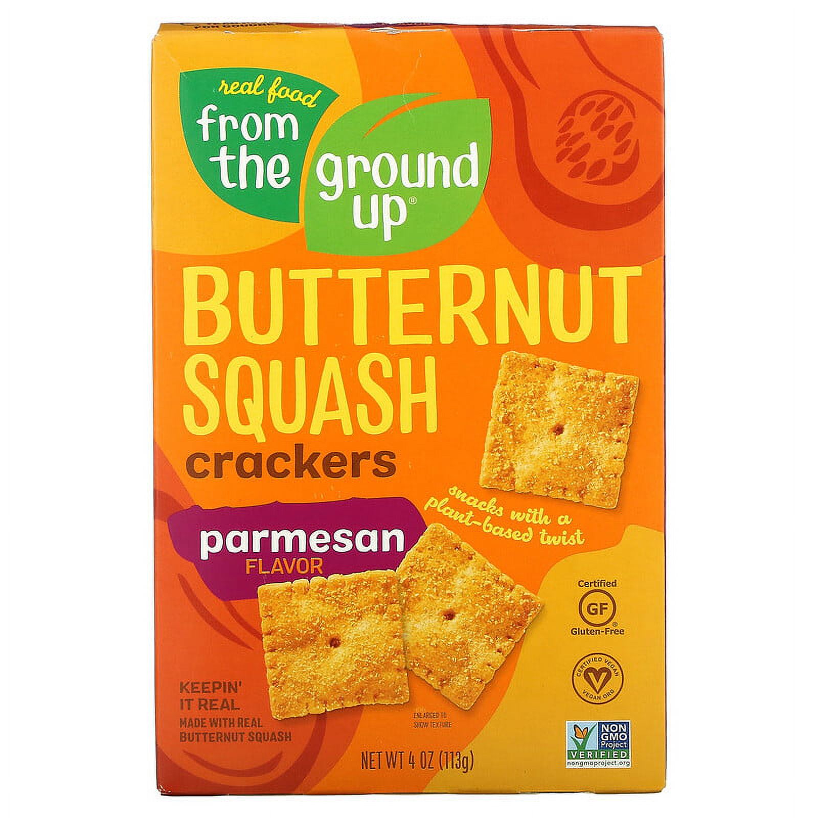 From The Ground Up, Butternut Squash Crackers, Parmesan, 4 oz