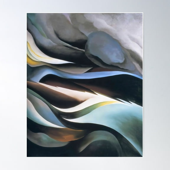 From The Lake By Georgia O'Keeffe Poster Wall Art, Modern Wall Decor For Living Room Bedroom, 16x24 UNFRAMED