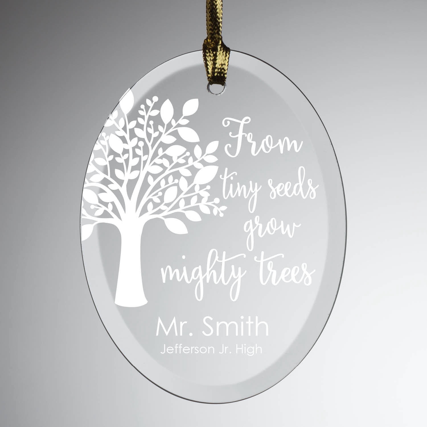 From Tiny Seeds Grow Mighty Trees Personalized Sun Catcher - Walmart.com