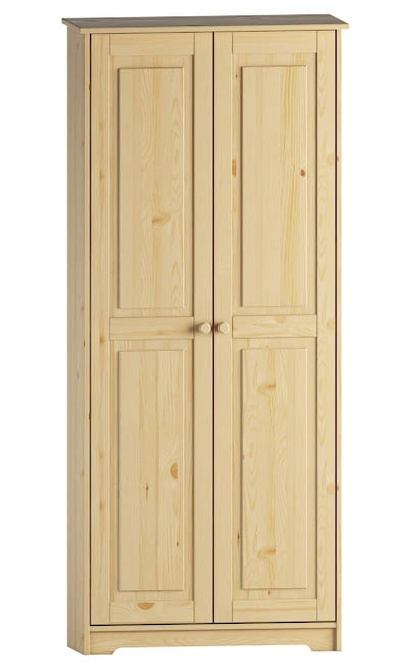 From the Tree Furniture Solid Wood Unfinished Pantry 2 Doors
