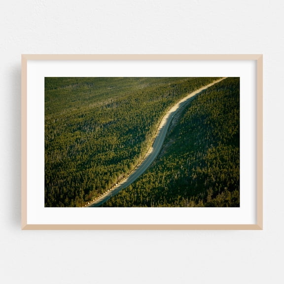 From Whiteface Mountain, Adirondacks 01 - Wilmington New York Photography Oak Framed Wall Art Print 24 x 36 inches