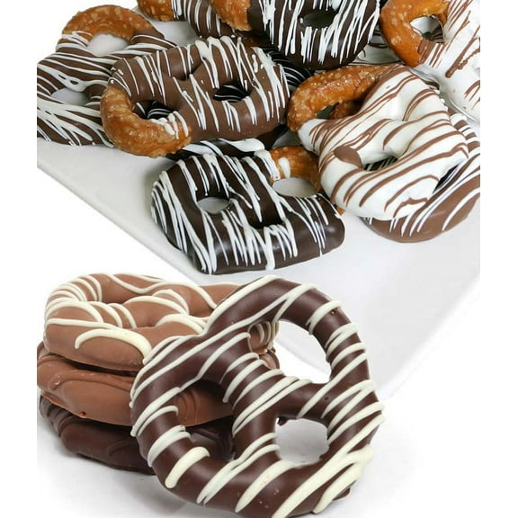 From You Flowers - 12 pc. Belgian Chocolate Dipped Pretzel Twists for Birthday, Anniversary, Get Well, Congratulations, Thank You, All Occasions