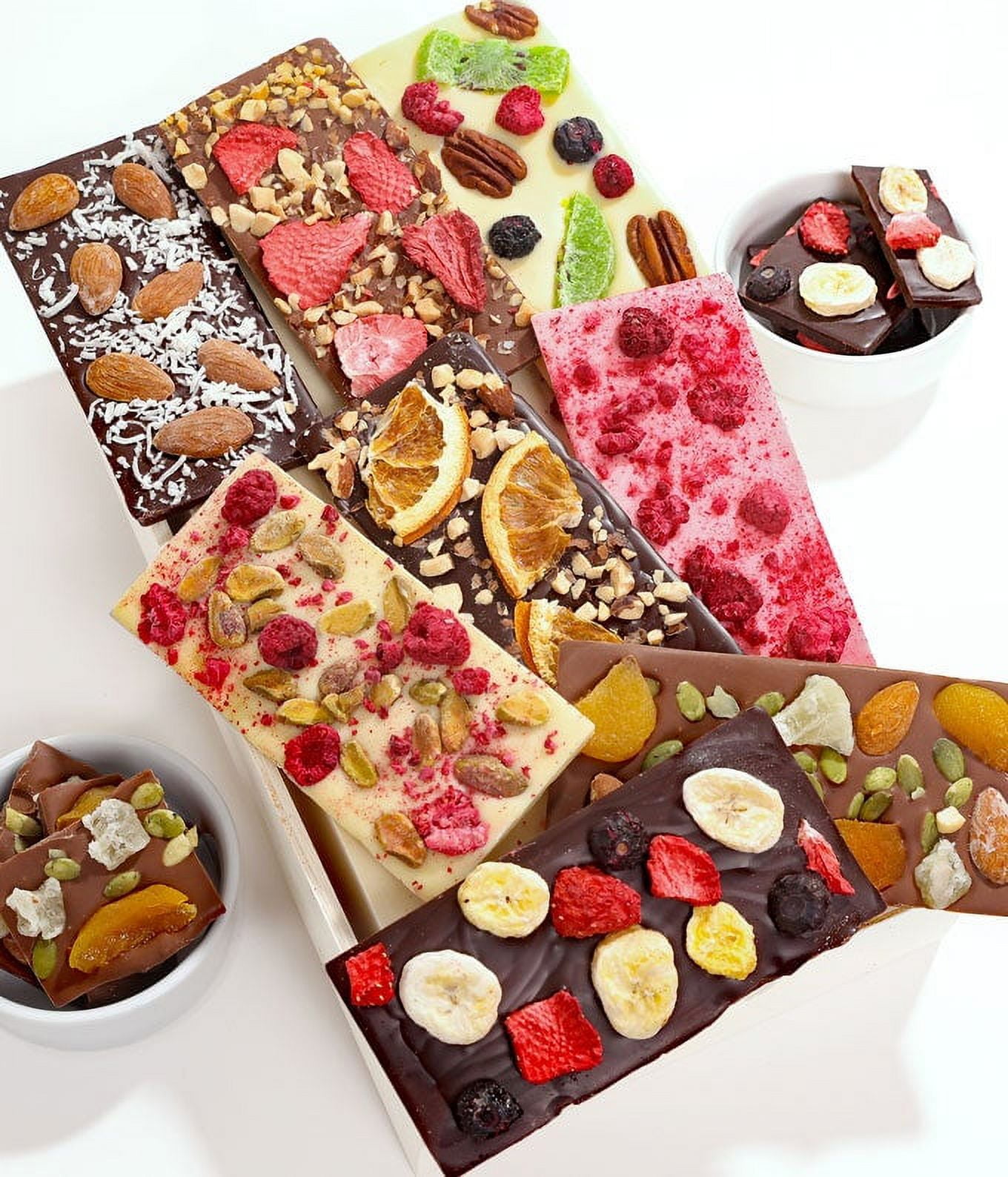 From You Flowers - Assorted Belgian Chocolate Bark Gift Tray for Birthday, Anniversary, Get Well, Congratulations, Thank You, All Occasions