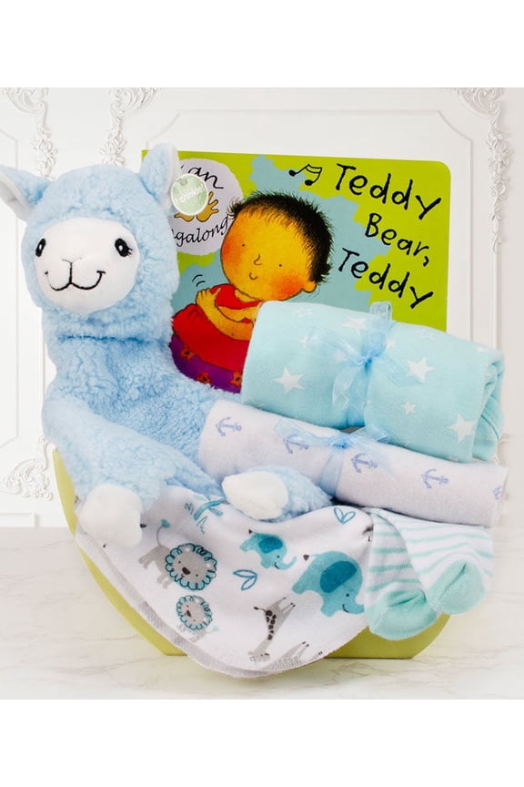 - Bedtime for Baby Gift Basket - Blue