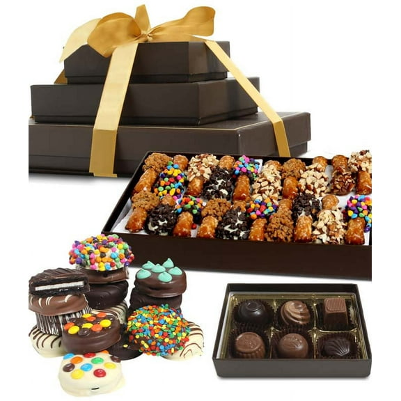 From You Flowers - Birthday Celebration Dipped Favorites Gift Tower