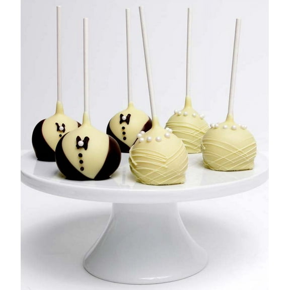 From You Flowers - Bride & Groom Cake Pops for Birthday, Anniversary, Get Well, Congratulations, Thank You, All Occasions