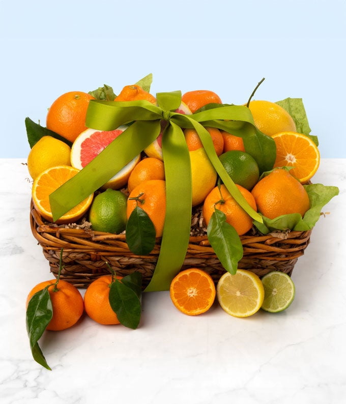 From You Flowers - California Sunshine Citrus Fruit Basket for Birthday, Anniversary, Get Well, Congratulations, Thank You, All Occasions