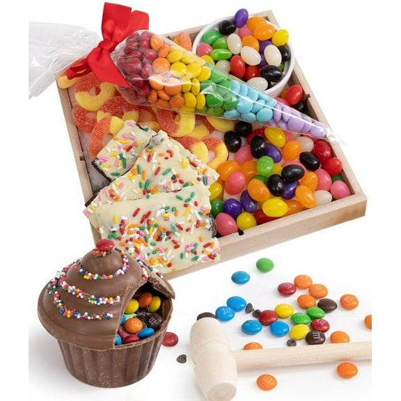 From You Flowers - Celebrate! Candy & Chocolate Treats Tray for Birthday, Anniversary, Get Well, Congratulations, Thank You, All Occasions