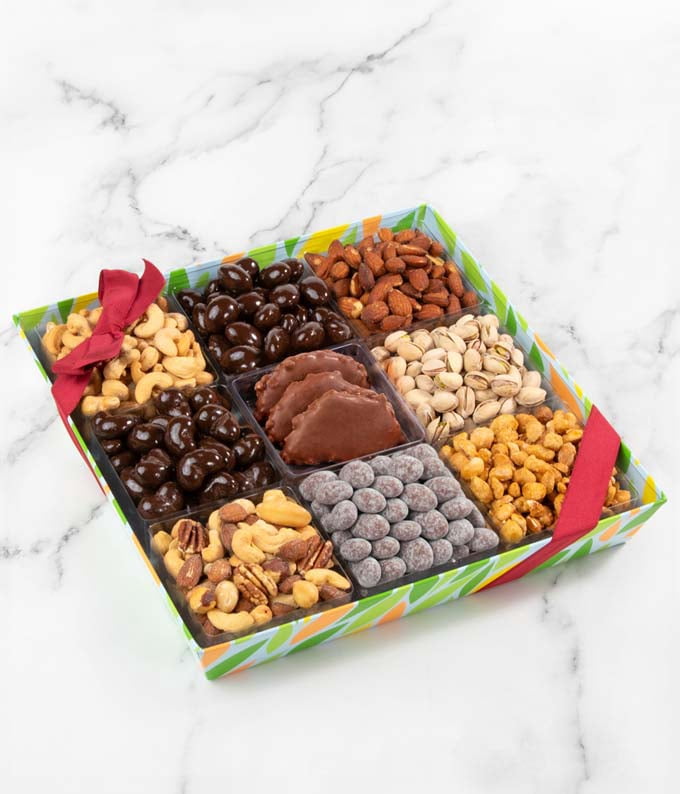 From You Flowers - Chocolate Dipped Nuts Gift Tray for Birthday, Anniversary, Get Well, Congratulations, Thank You, All Occasions