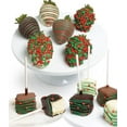thumbnail image 1 of From You Flowers - Christmas Belgian Chocolate Covered Strawberries & Cheesecake Pops for Christmas, Holiday, Winter, 1 of 1