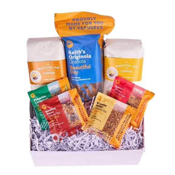 From You Flowers - Ethiopian Light & Dark Roast Coffee & Snack Basket