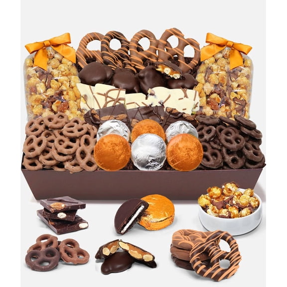 From You Flowers - Fall Chocolate Covered Goodies Tray for Thanksgiving, Fall, Autumn