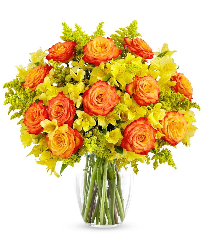 From You Flowers - Fall Firelight Bouquet - Premium for Thanksgiving, Fall, Autumn