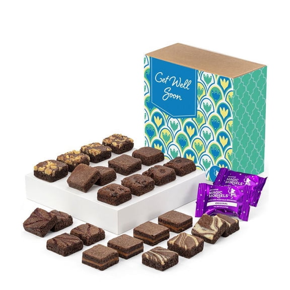 From You Flowers Get Well Two Dozen Fairytale Brownie Morsels