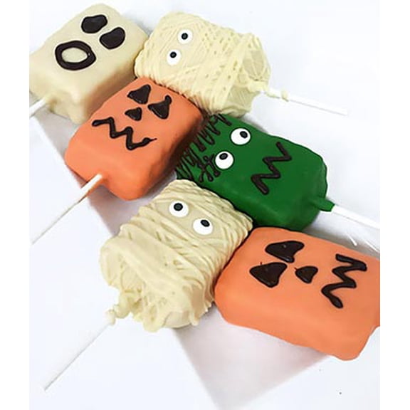 From You Flowers - Halloween Chocolate Covered Crispy Pops for Halloween, Fall, Autumn